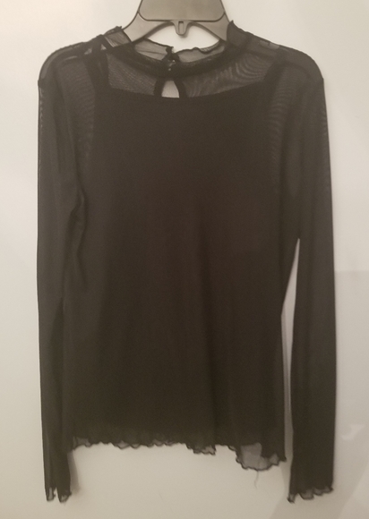 Summer sheer LS top - Picture 1 of 3